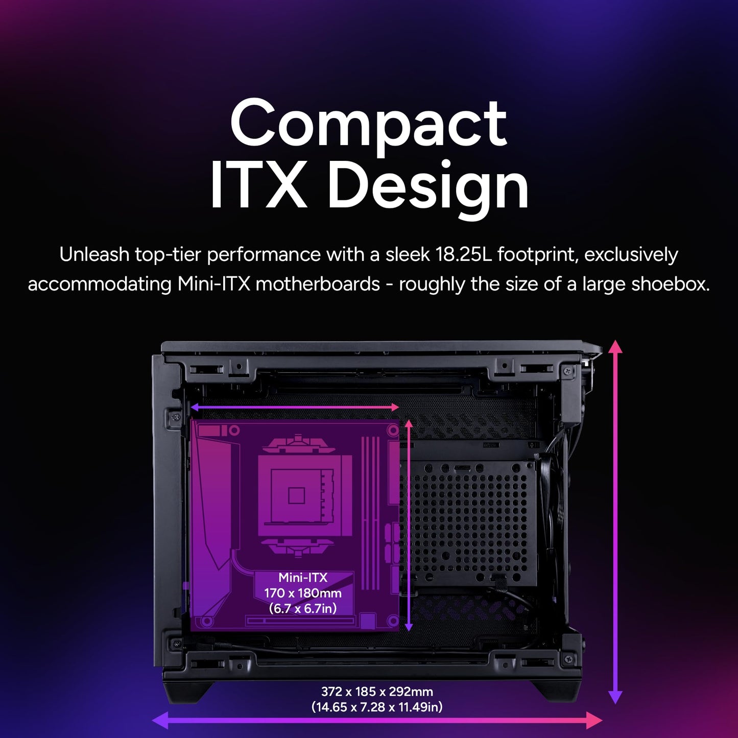 Cooler Master NR200P V3 Mini-ITX PC Case - Top-Mount 280mm Radiator Support, Vertical GPU Mount with Mesh Side Panel & Removable Backplate, PCIe 5.0