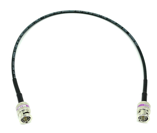 AV-Cables 12G 4K HD SDI BNC - BNC Cable 4855R Mini RG59 (1.5ft, Black)