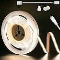 PAUTIX COB LED Strip Light 3780LEDs 24ft/7.5m Natural White 4000K,CRI90+ Super Bright High Lumen,Lead-Free Material 24V Flexible LED Tape,for