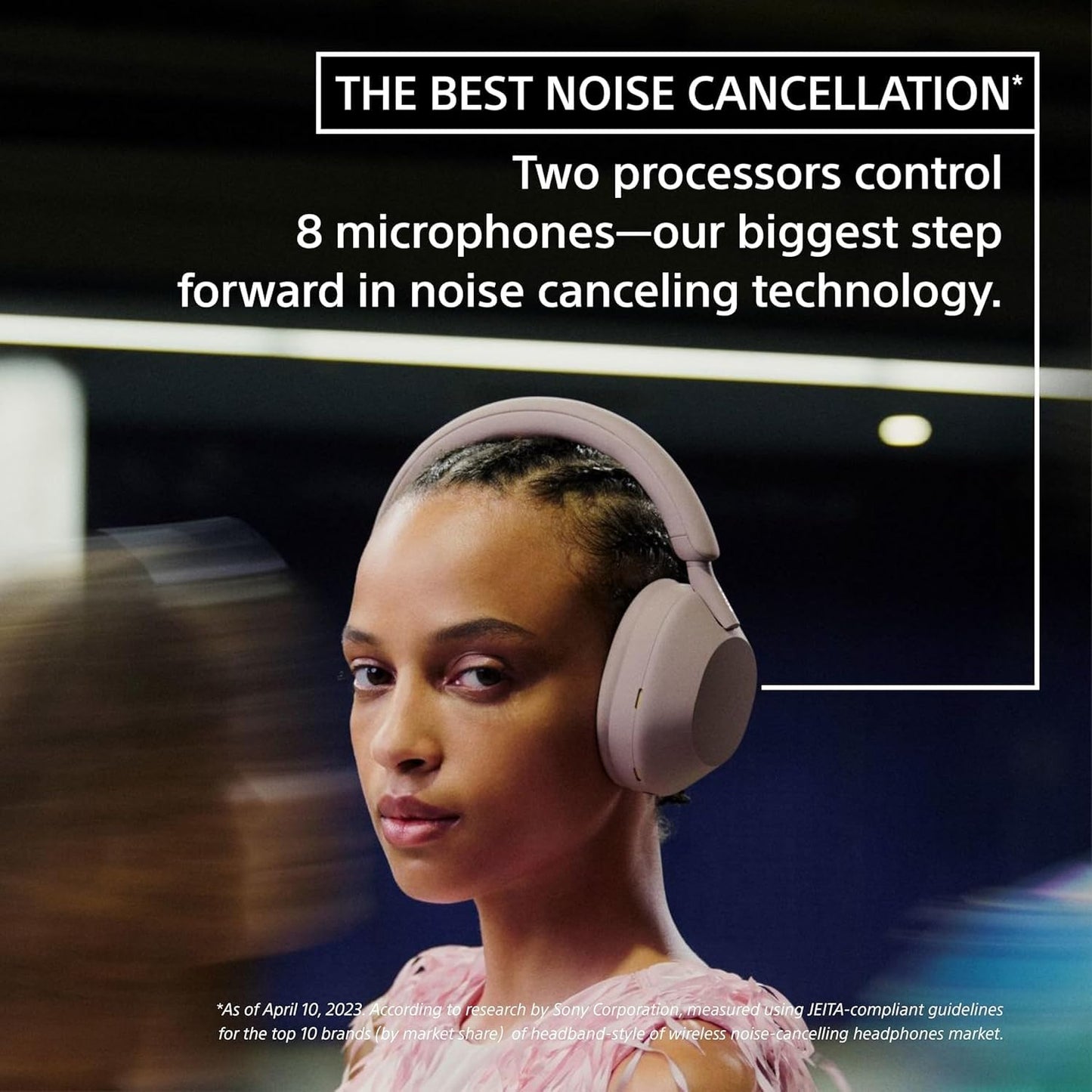 Sony - WH1000XM5 Wireless Noise-Canceling Over-the-Ear Headphones - Smoky Pink