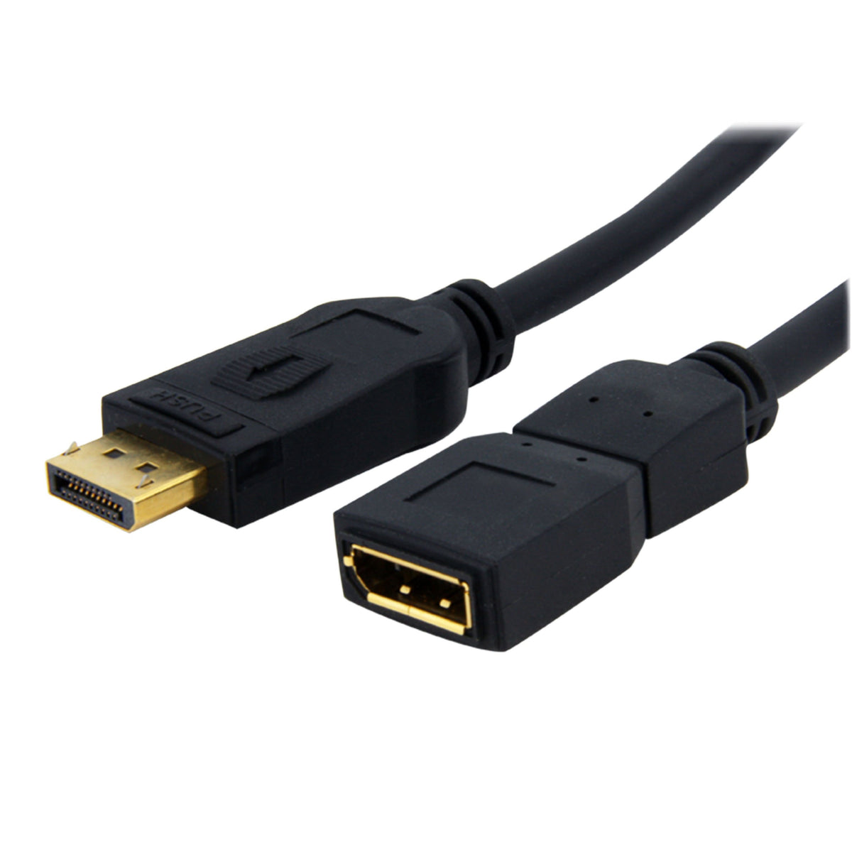 StarTech.com 6 ft DisplayPort Video Extension Cable - M/F - 6ft DP Cable - 6ft DisplayPort Cable (DPEXT6L),Black