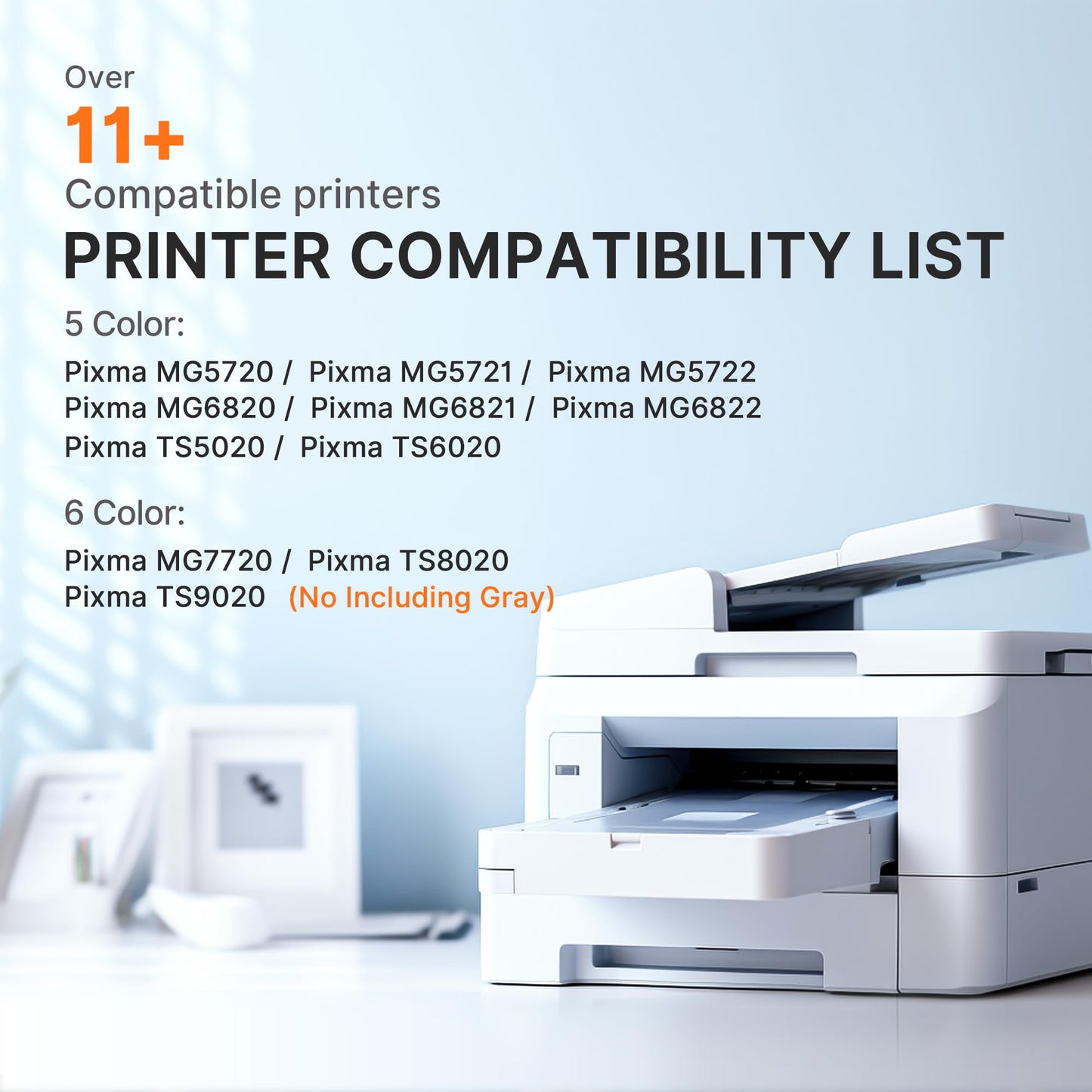 E-Z Ink Compatible for Canon PGI-270XL PCI270XL 270 Ink Cartridges, 6 PGBK
