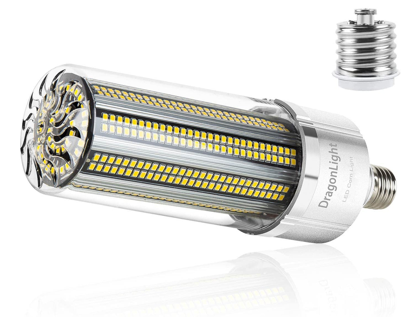 DragonLight 120W Commercial Grade Corn LED Light Bulb(400 Watt Metal Halide/HID/HPS Replacement) E26/E39 Large Mogul Base LED Lamp 5000K Daylight
