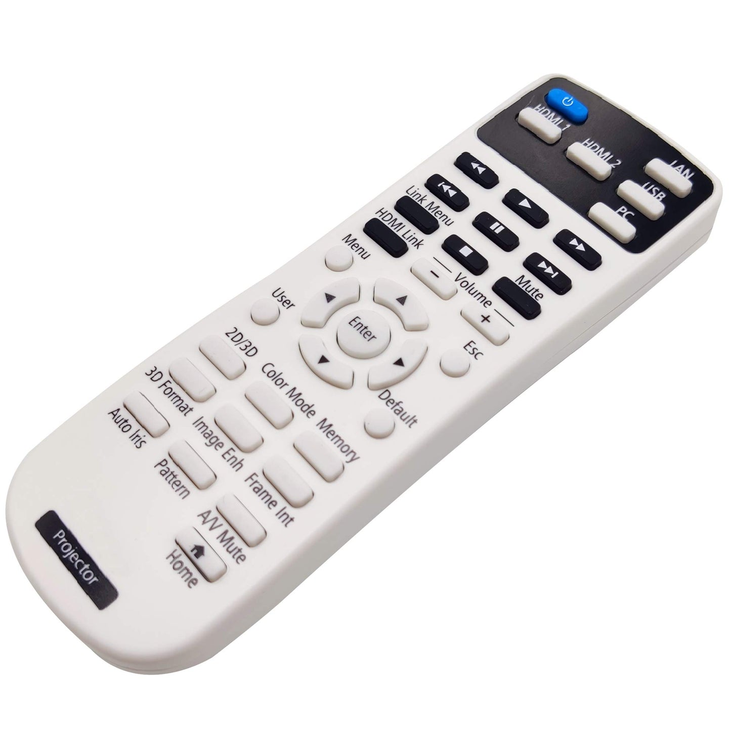 Leankle Remote Controller 2181830 for Epson Projectors EH-TW5400, EH-TW5600, EH-TW5650, H850B, H850C, H851A, H851B, H851C, H852A, H852B, H852C, Home