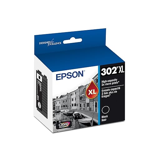 EPSON 302 Claria Premium Ink High Capacity (T302XL020-S) Works with Expression XP-6000 XP-6100