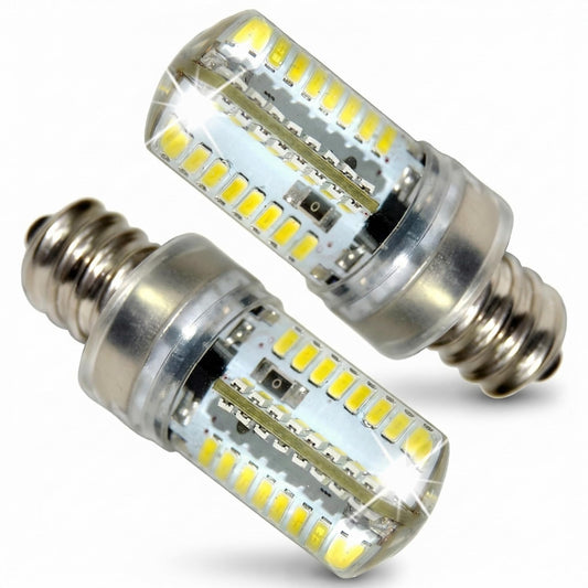 Delyle E12 LED Bulb, 3W?110V LED Light Bulbs Cool White Compatible with Brother LS-2125, LS-2125b, LS-2125i, LS-2129, LS-2130, LS-2150, LS-2160 Sewing