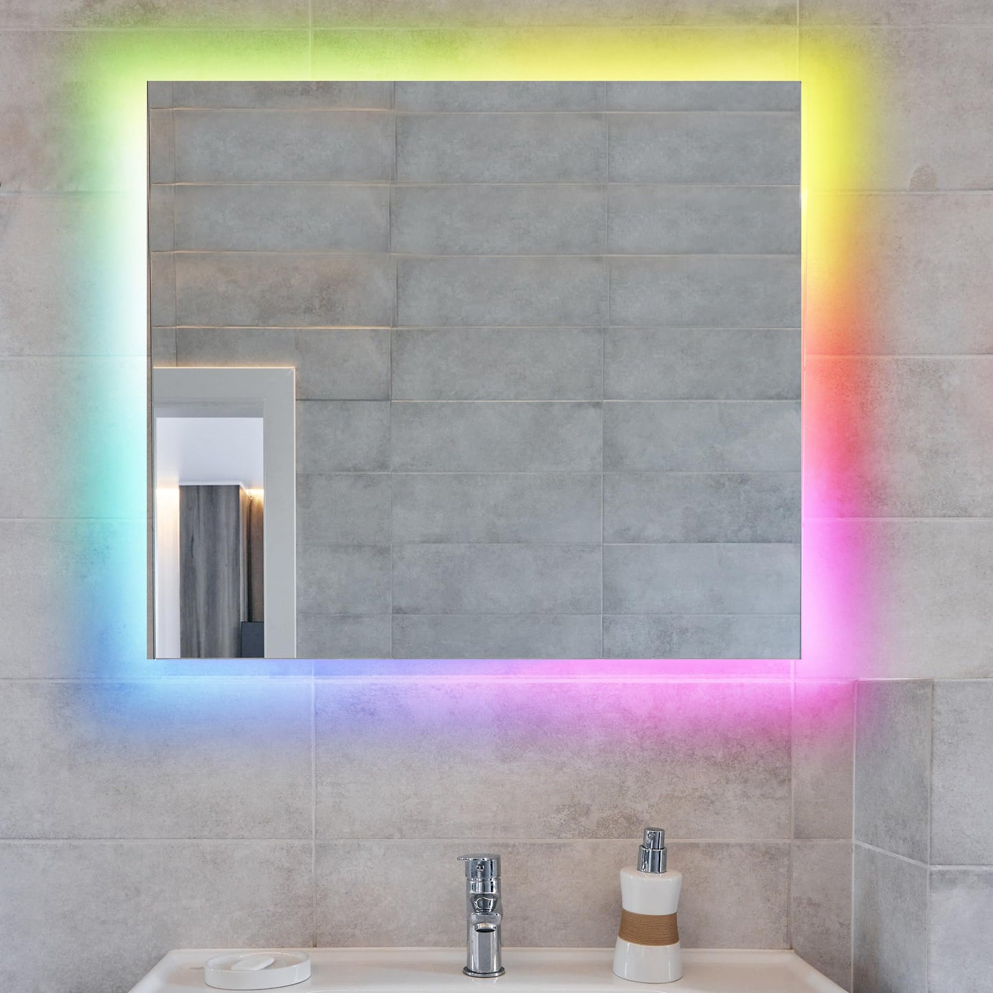 XTREME Monster 6.5ft Color Flow Multi-Color LED Light Strip, Indoor, Fun Flash Mode, Remote Control, Easy Assembly