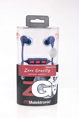 Malektronic Defective No Warranty Zero Gravity Wireless Earphones - Bolts Blue