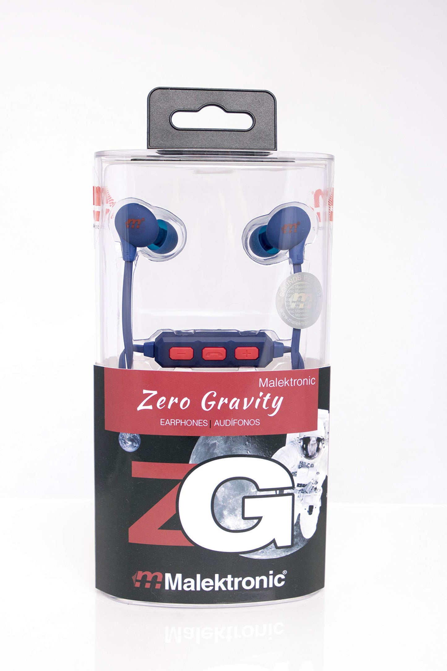 Malektronic Defective No Warranty Zero Gravity Wireless Earphones - Bolts Blue