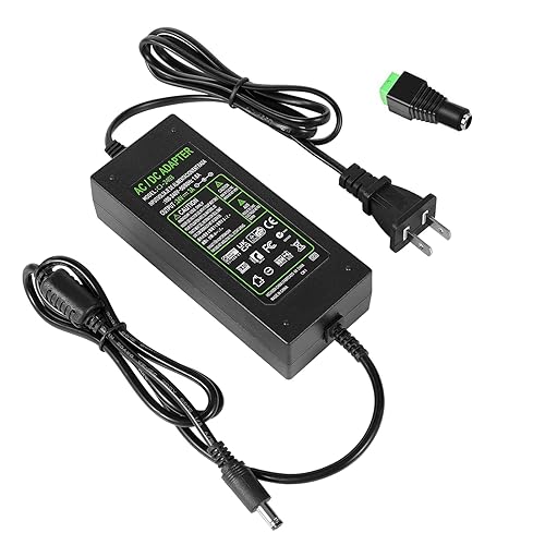 LXLQZXW 24V 3A AC to DC Converter, 100240V AC Input, 5.5x2.5mm DC Tip, Perfect for 5050 3528 LED Strip, 3D Printer, CCTV, LCD Monitor