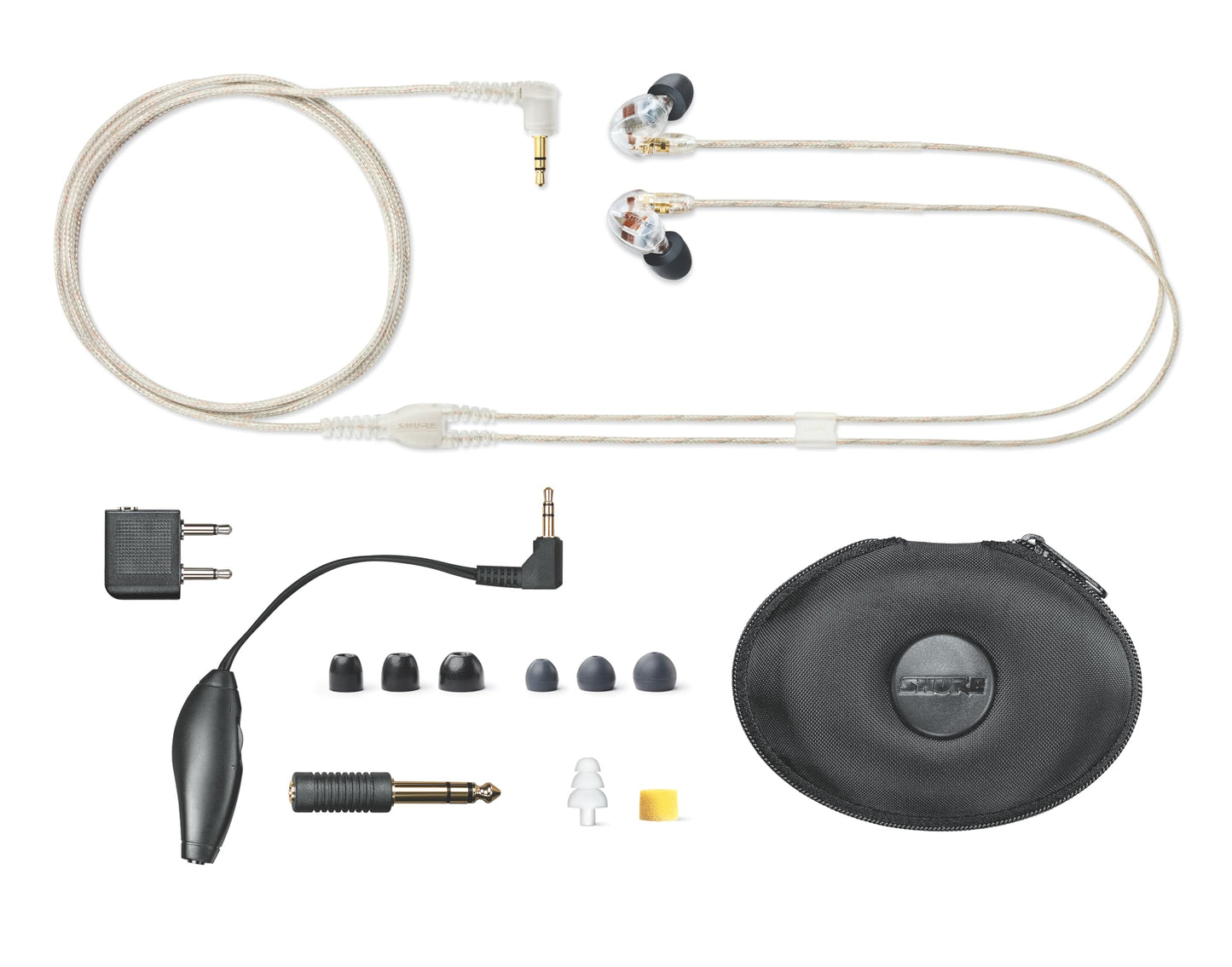Shure SE535-CL Professional Sound Isolating Earphones, High Definition Sound + Natural Bass, Three Drivers, in-Ear Fit, Detachable Cable, Durable…