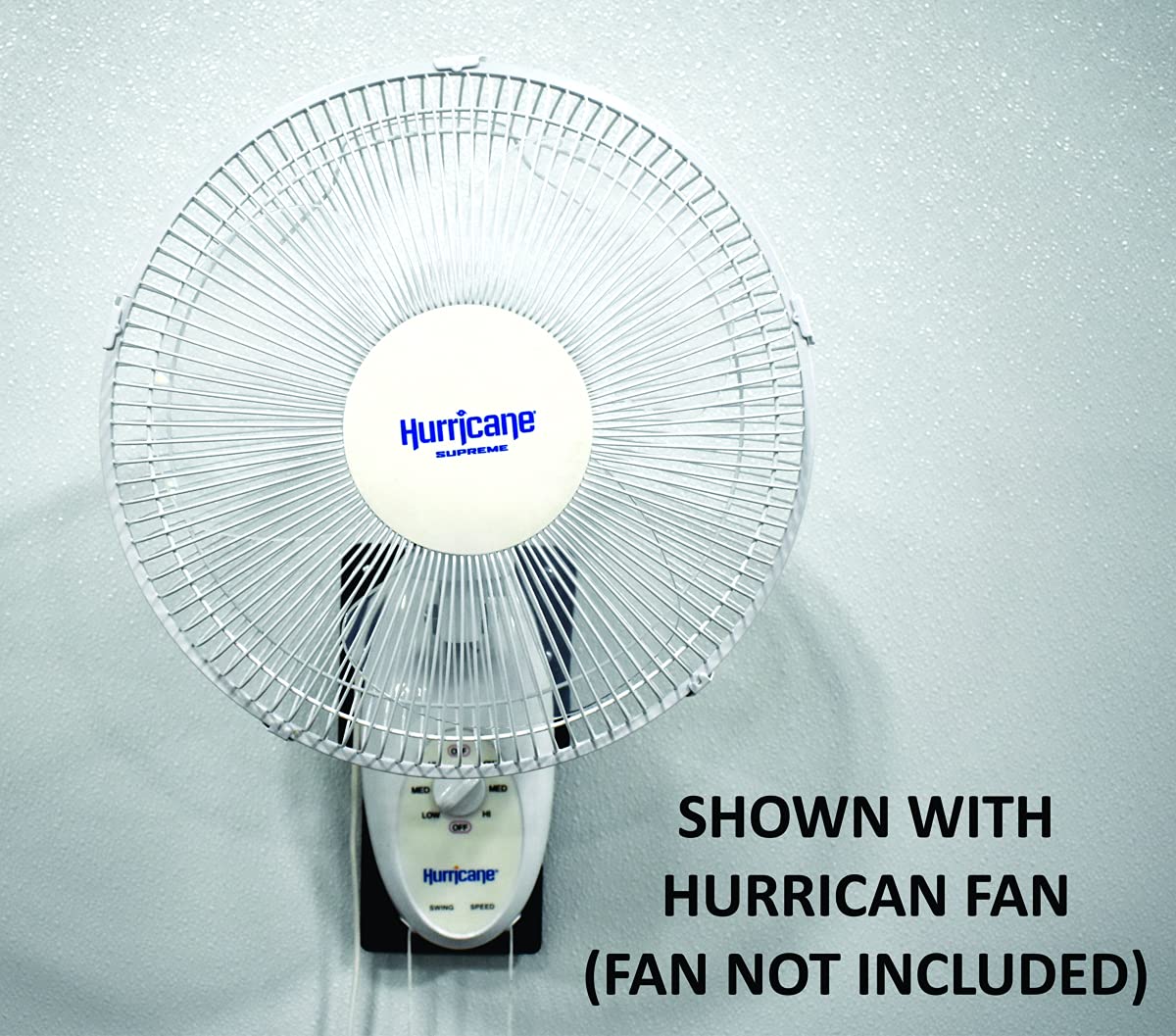 PAW International Wall Fan Adapter Attached to PAW Steel RV TV Bracket | Requires Steel Wall Mount (not incl.) | Works ONLY with Hurricane Supreme