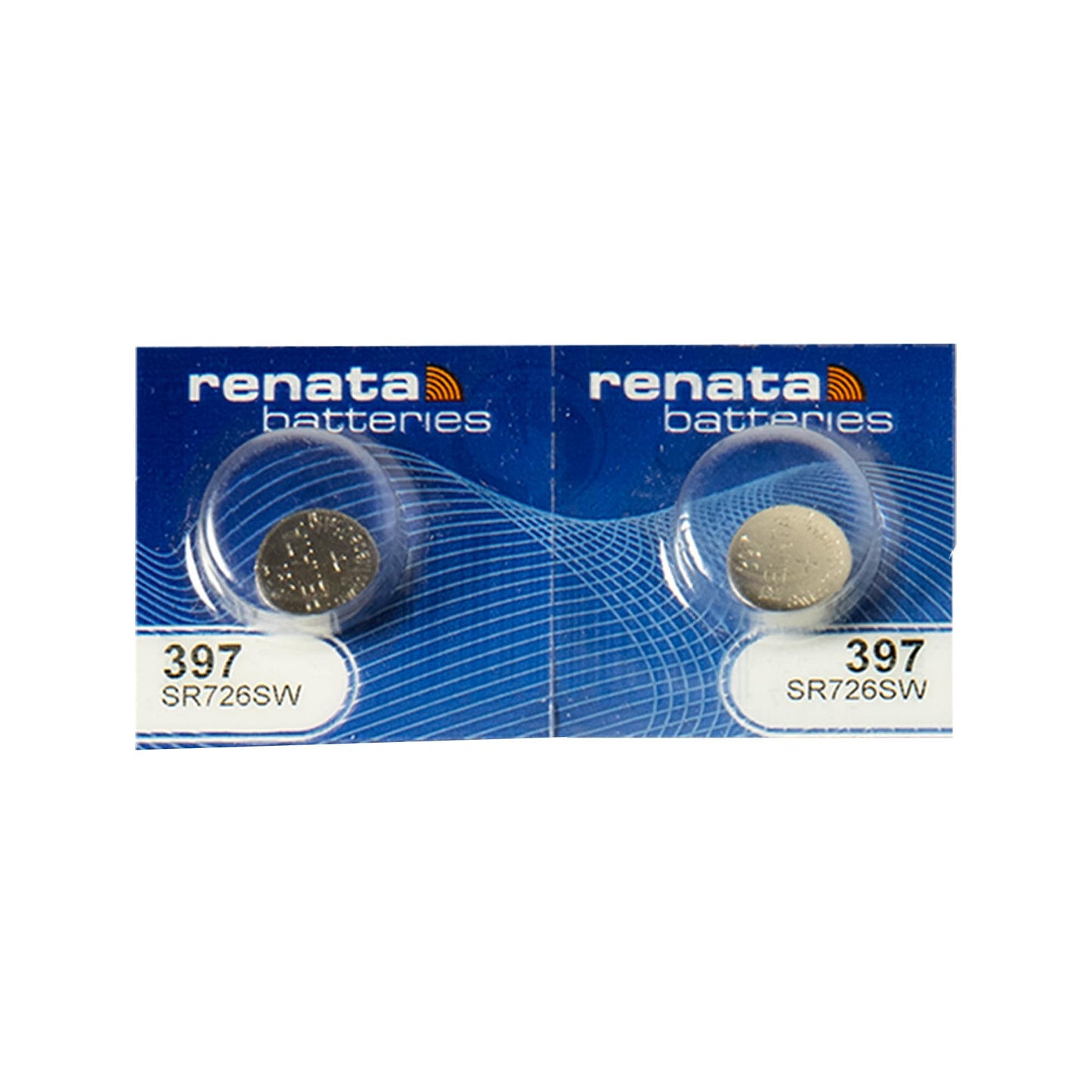 Renata 397 SR726SW Batteries - 1.55V Silver Oxide 397 Watch Battery (2 Count)
