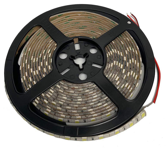 NovaBright Full Spectrum White 5054SMD Flexible LED Light Strip 16ft Reel 6000K Kit for Under Cabinet Lighting, Exhibits, Display Cases, Windows