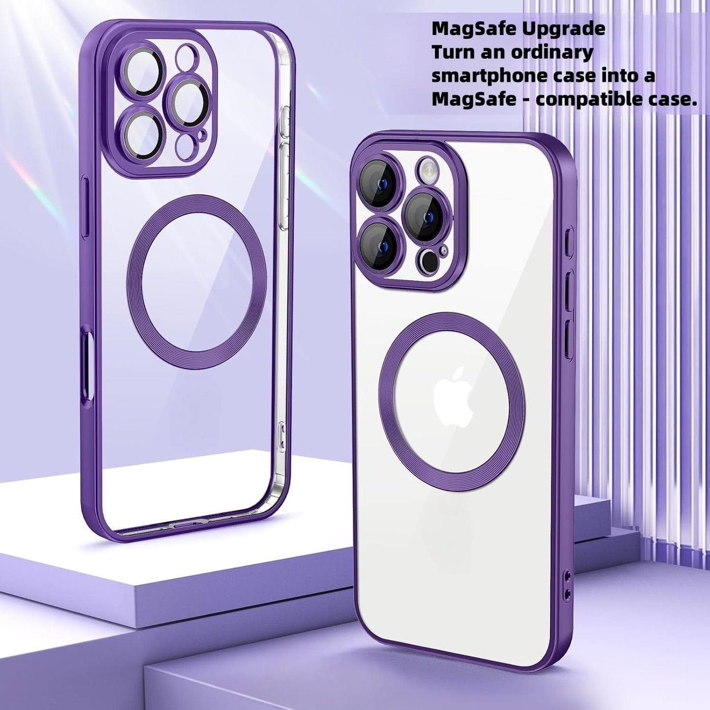 4 Pack Multicolored Universal Metal Rings Compatible with Magsafe Sticker,Magnetic Ring Ultra-Thin(0.4mm) for Phone Cases & Wireless Charging (2Pack
