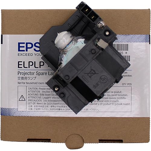 Jaspertronics OEM Lamp & Housing for The Epson EMP-83H Projector - 1 Year Full Support Warranty!
