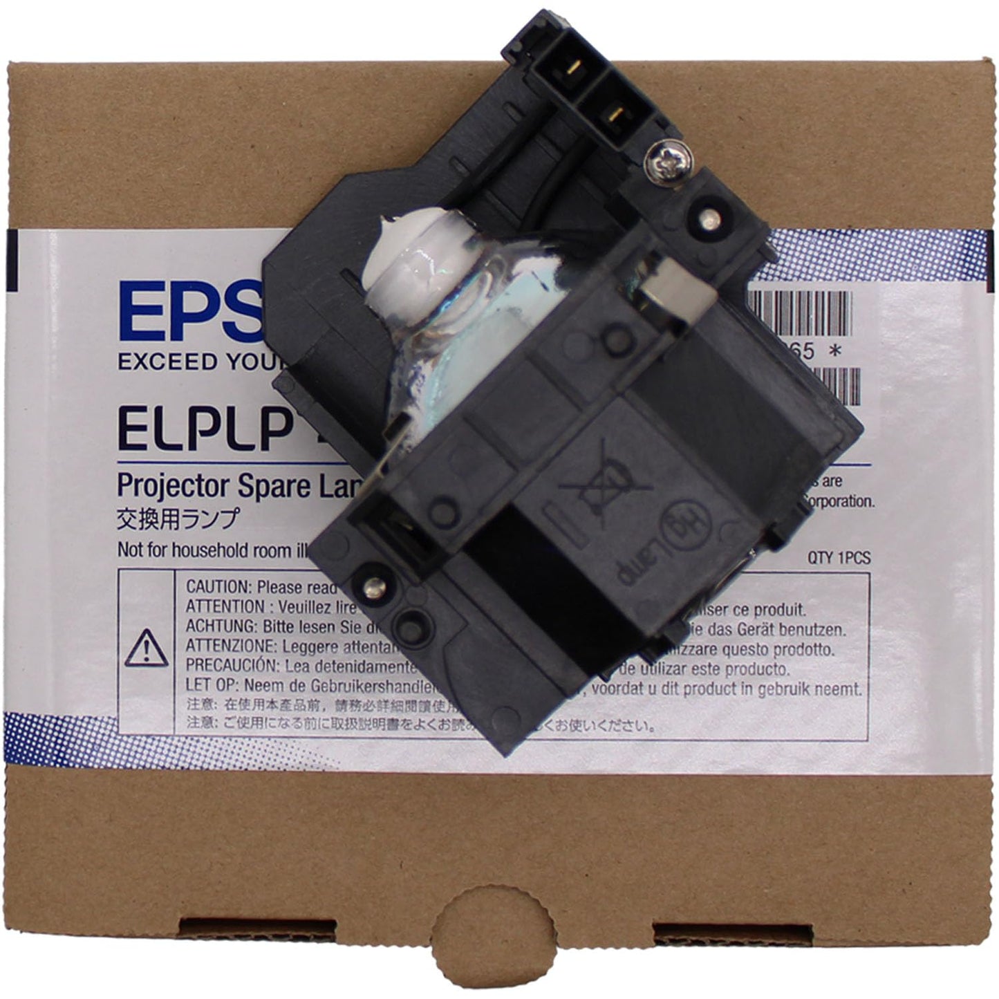 Jaspertronics OEM Lamp & Housing for The Epson Powerlite 83+ Projector - 1 Year Full Support Warranty!