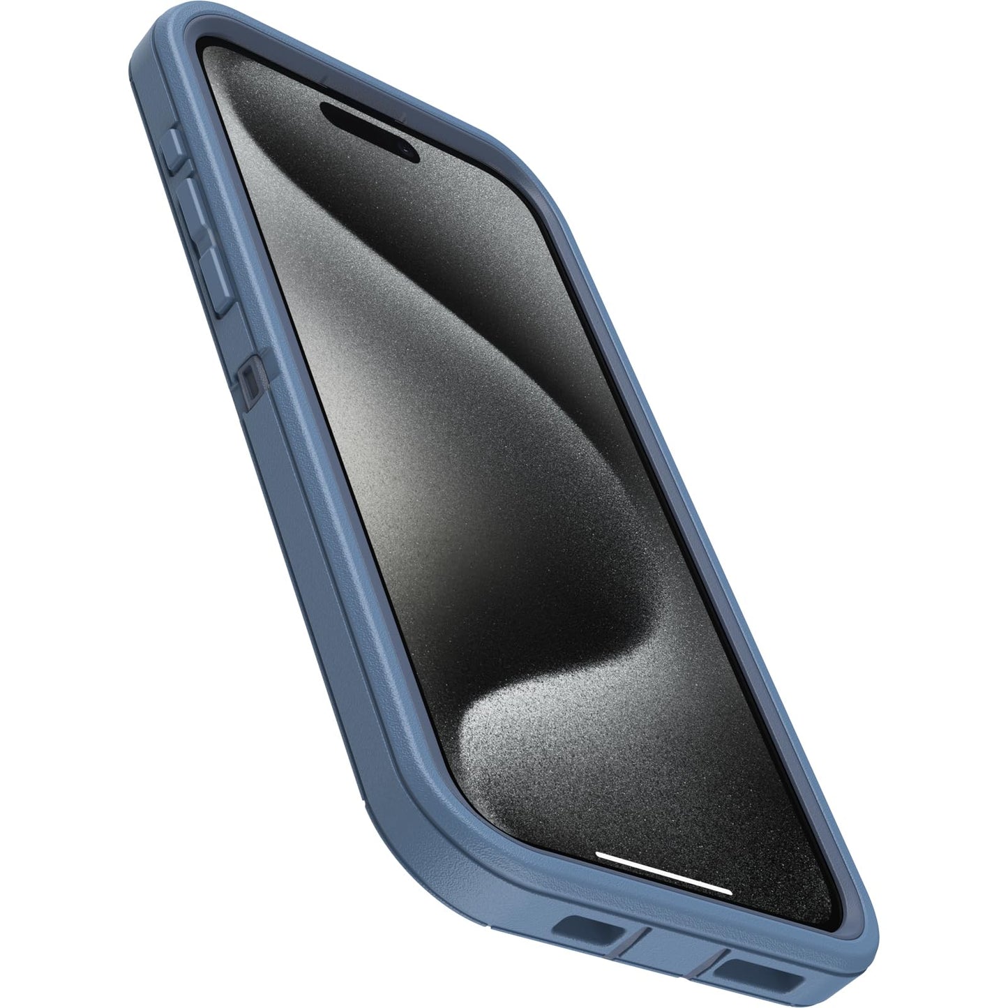 OtterBox iPhone 15 Pro MAX (Only) Defender Series Case - Baby Blue Jeans (Blue), screenless, Rugged & Durable, with Port Protection, Includes Holster