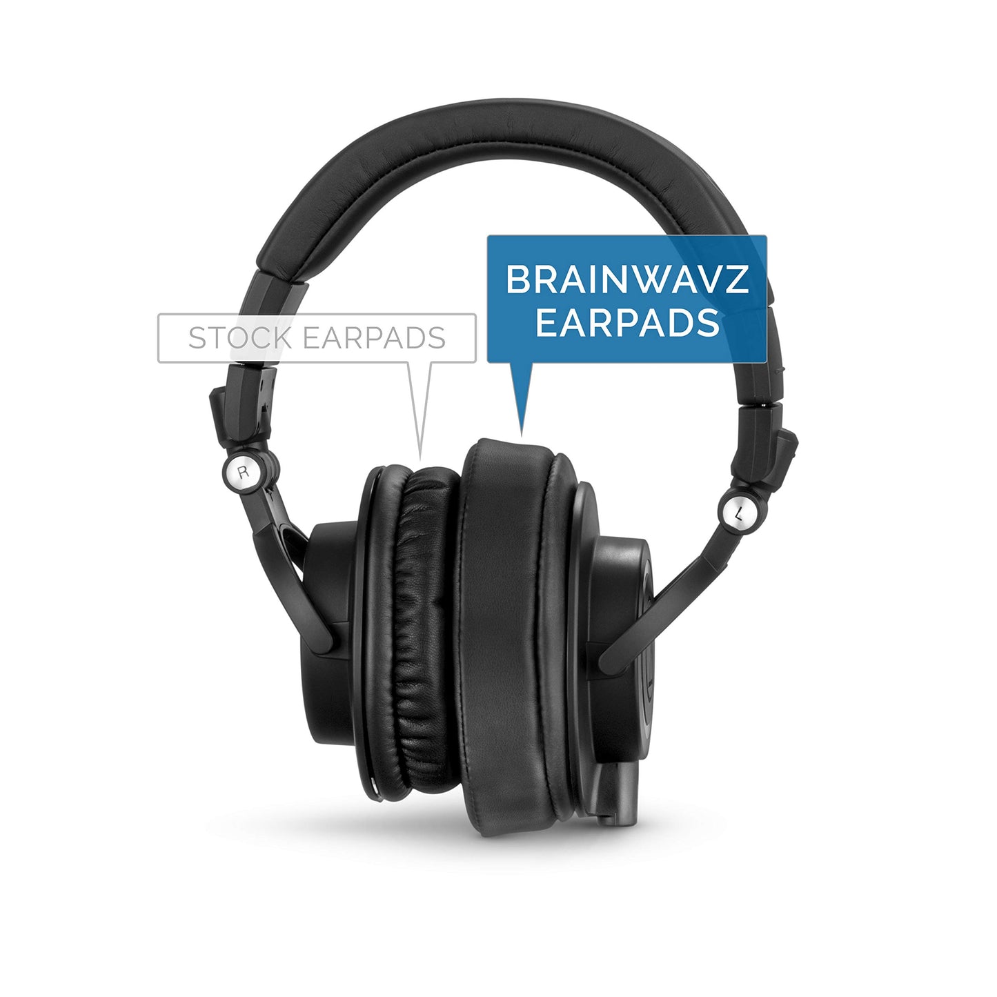 Brainwavz Replacement Earpads for ATH M50X, M50BT, Steelseries Arctis, Pro Wireless & Stealth 600, HyperX Cloud, AKG, SHURE, Philips & Many More
