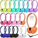 Ladont 50 Pack Bulk Headphones for Classroom School Kids, Durable Wholesale Kids Headphones for Student Boys Girls Adults,3.5mm Jack for Computer…