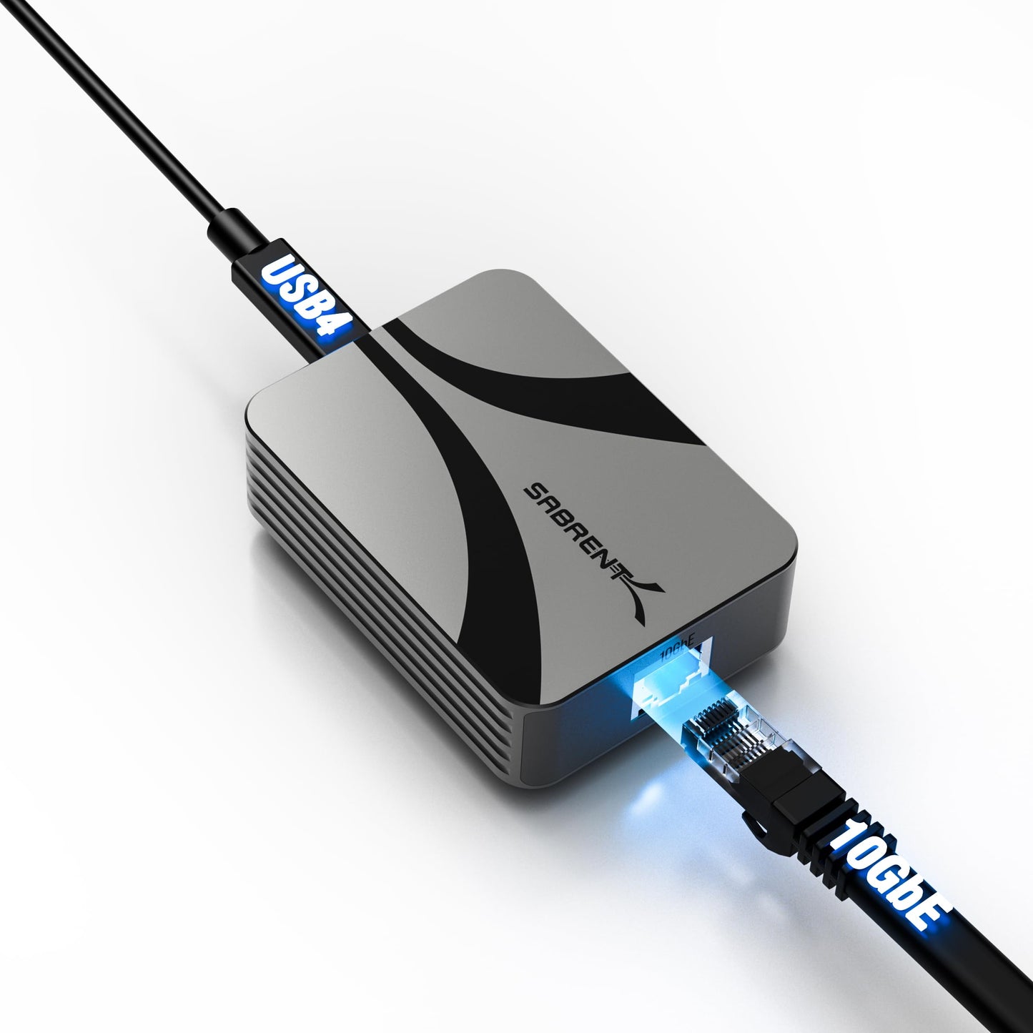 SABRENT Thunderbolt & USB4 to 10 Gigabit Ethernet Adapter (NT-P10G)