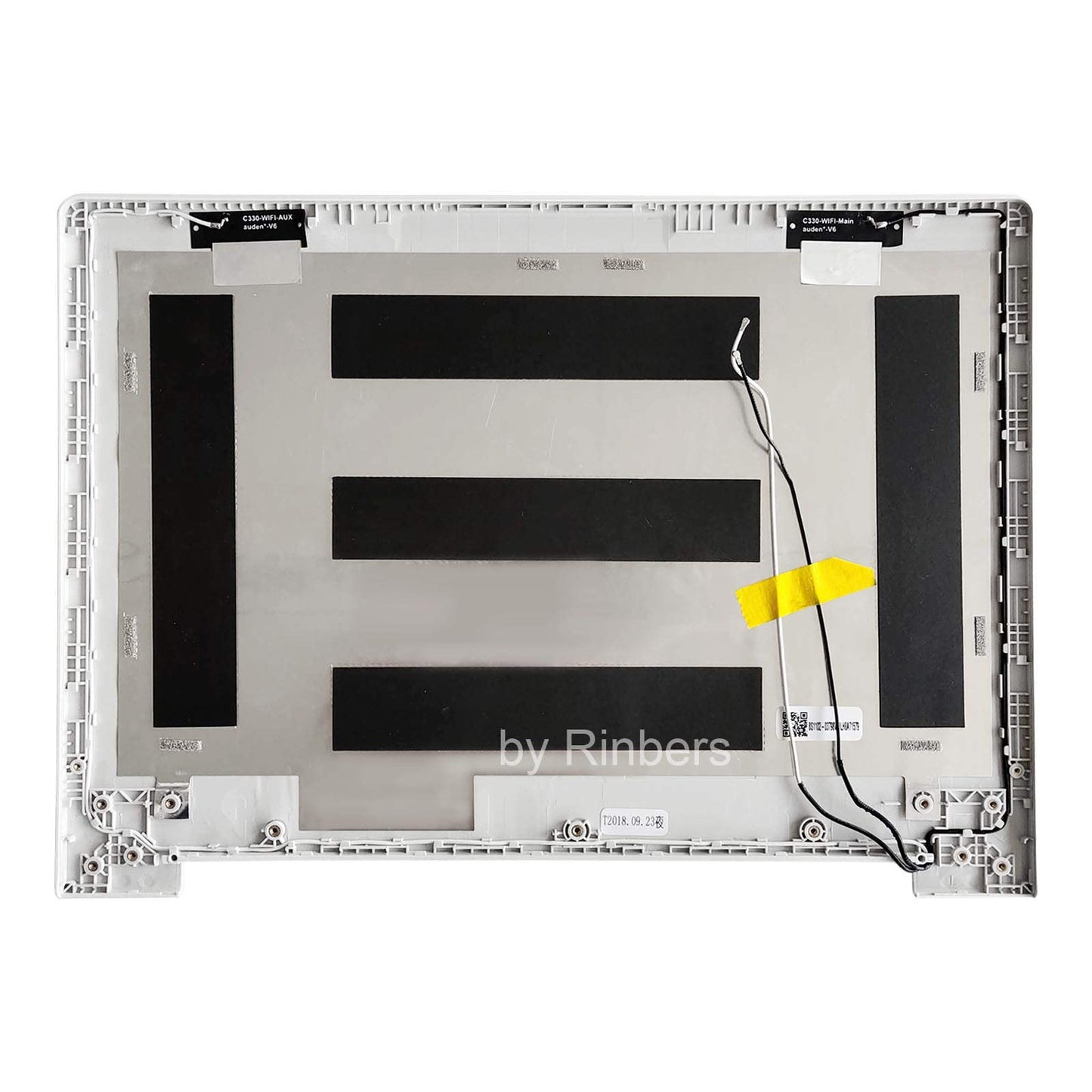 Rinbers Laptop Top LCD Back Cover Rear Lid Case with Antenna Replacement for Lenovo Chromebook 11 C330 5CB0S72825