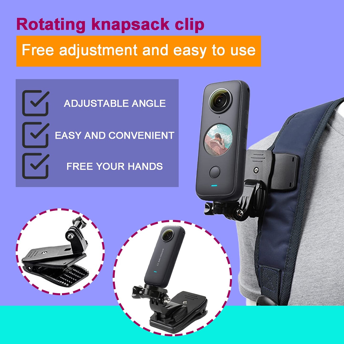 44 in 1 Action Camera Accessory Combo Kit -Compatible with Insta360 One X4,X3,X2?One R, X?for Gopro Here 10,11
