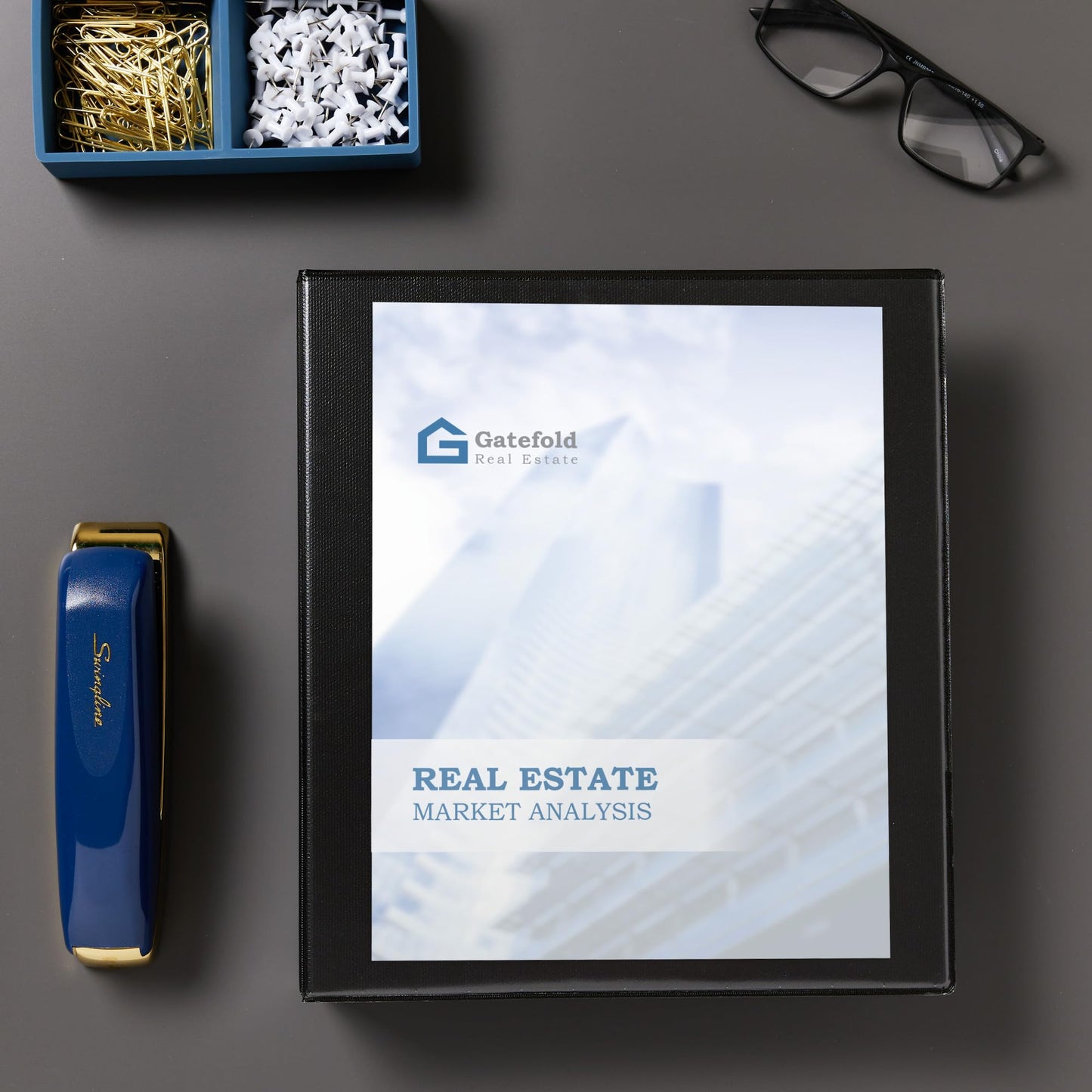 Avery Showcase Standard View 3 Ring Binder, 1" Slant Rings, 250-Sheet Capacity, 1.4 Inch Wide Spine, 1 Black Binder, Ideal for Lightweight