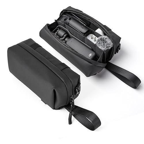 Liboer Carrying Case for Osmo DJI Pocket 3, Multilayer DJI Osmo Pocket 3 Carrying Bag Osmo Pocket 3 Creator Combo Accessories Black