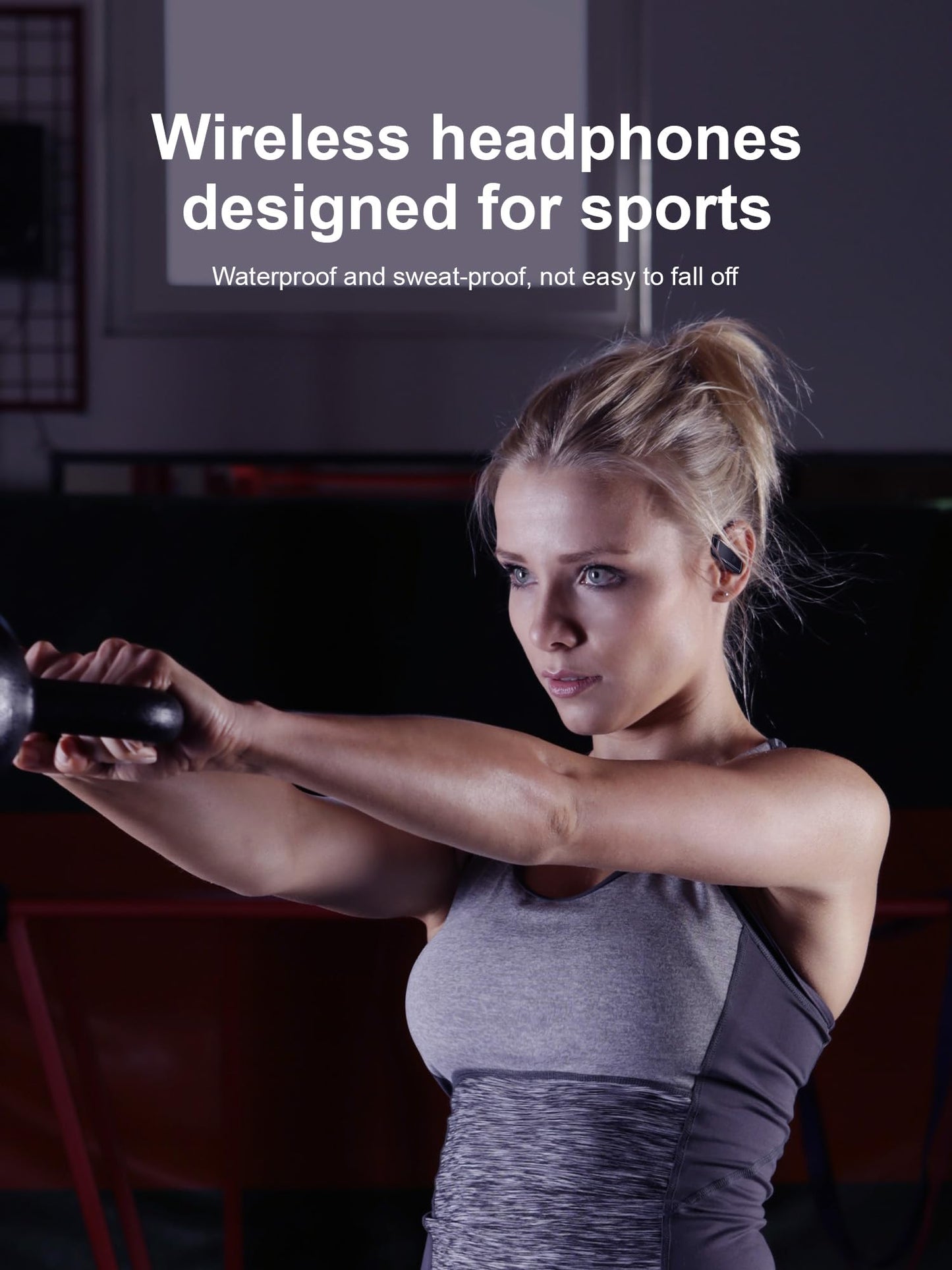 Hulaed Wireless Earbuds Bluetooth 5.4 Headphones 53H Playtime Sport Earphones with LED Display,Over-Ear Buds Built in Mic in Ear Waterproof Headset…