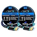 Maximm HDMI Extension Cable Male to Female (3 Feet, 2 Pack), 8K & 10K Ultra HD, High-Speed, HDCP, ARC, 3D, 1080p to 2160p Video, 50Gbps Bandwidth