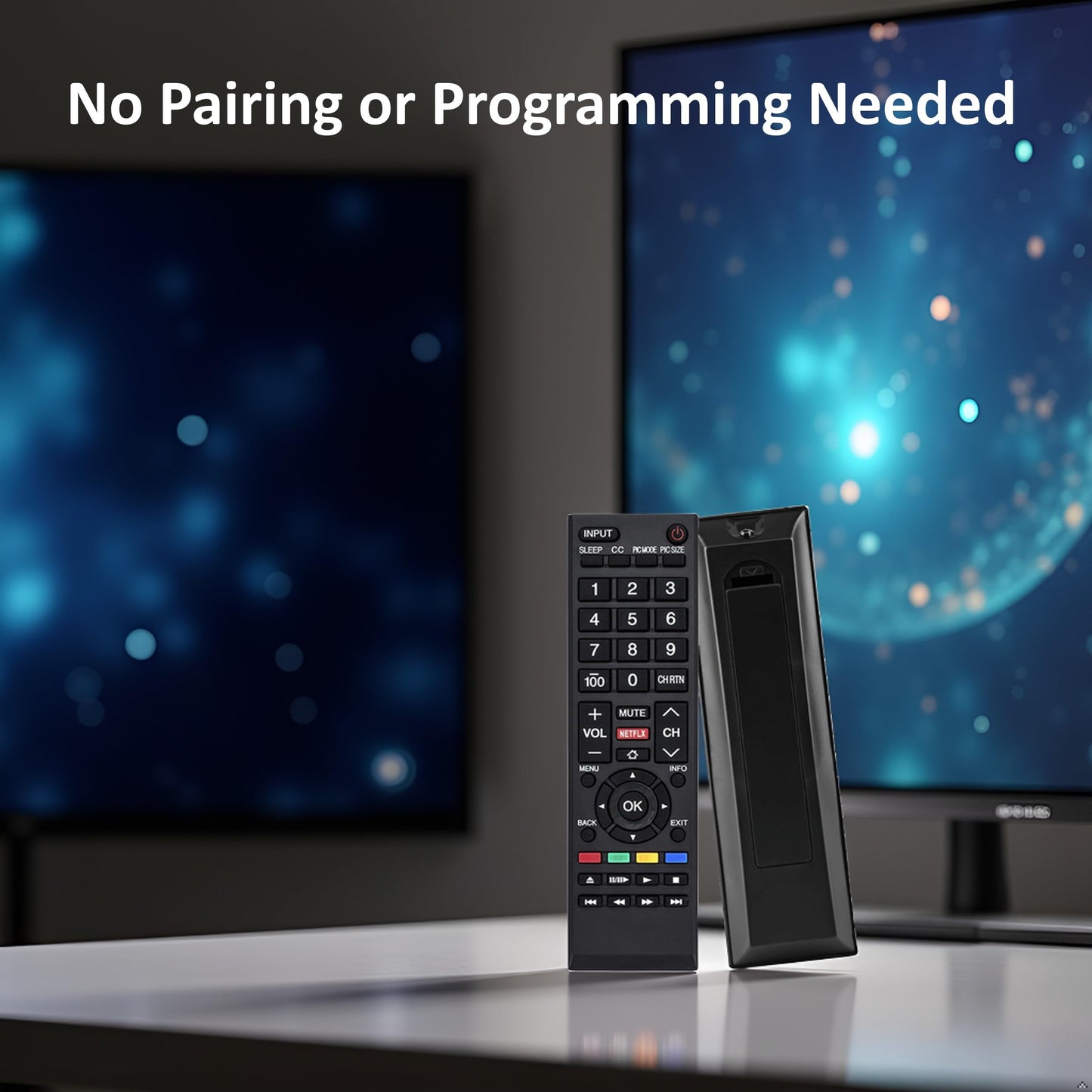 Universal Remote Control Replacement for Toshiba TV Remote for All Toshiba TV LCD LED HDTV Smart TVs Remote