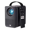 KODAK FLIK HD9 Smart Projector | Mini Black Portable Indoor & Outdoor Movie with Android TV Streaming Apps, Wi-Fi and Bluetooth, Built-In Speakers