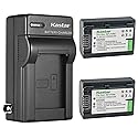 Kastar 2-Pack Battery and AC Wall Charger Replacement for Sony FDR-AX43, FDR-AX53, FDR-AXP55, HDR-CX110, HDR-CX115, HDR-CX116, HDR-CX130, HDR-CX150