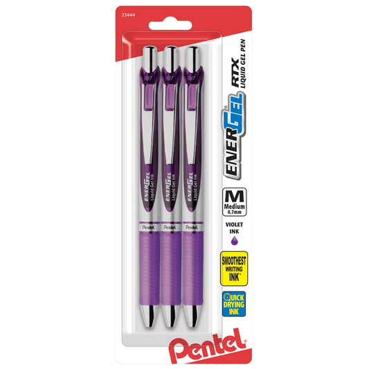 Pentel 756260 EnerGel RTX Retractable Gel Pens Medium