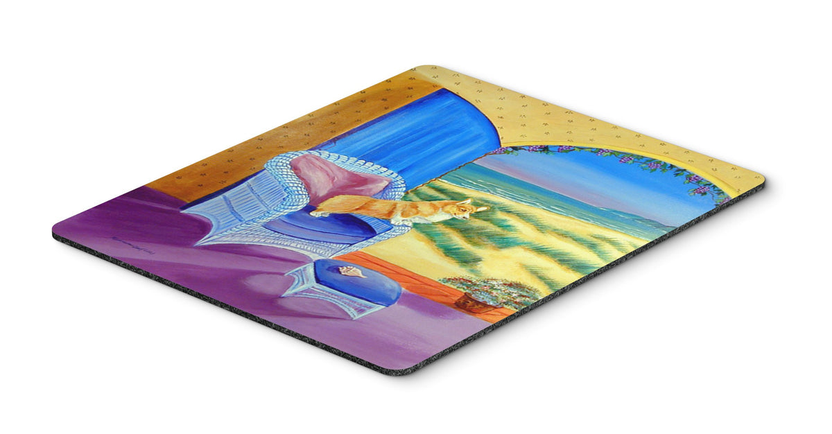 Caroline's Treasures 7184MP Corgi Mouse Pad, Hot Pad or Trivet for Home Office Gaming Working Computers Laptop Mouse Mat,Washable Large Mousepad