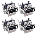 4Pcs HDMI Port Socket HDMI Port Socket Plug Jack Interface Compatible with X-One Slim Connector Replacement