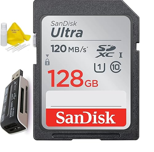 128GB Ultra Class 10 SDXC UHS-I SD Memory Card for Canon EOS Rebel T8i T7i T7 T6i T6S T6 T5i T5 T3i SL2 SL1 EOS 90D 80D 77D 70D EOS 9000D 800D 760D