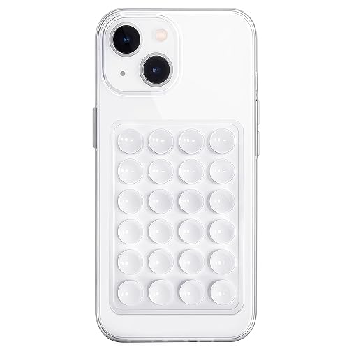 Anteel Silicone Suction Phone Case Mount, Non Slip Sticky Phone Grip for Cellphone, Silicon Adhesive Suction Cup Phone Mount, Strong Grip Holder