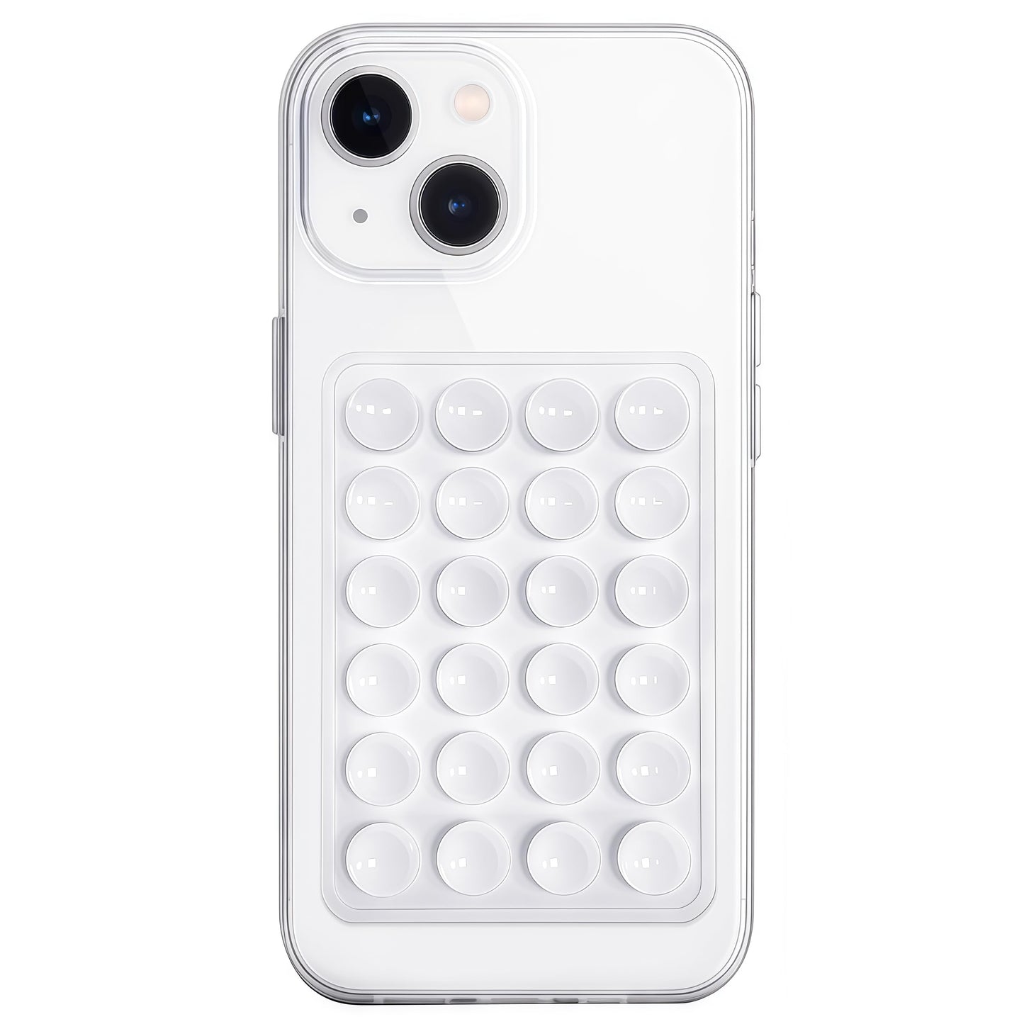 Anteel Silicone Suction Phone Case Mount, Non Slip Sticky Phone Grip for Cellphone, Silicon Adhesive Suction Cup Phone Mount, Strong Grip Holder