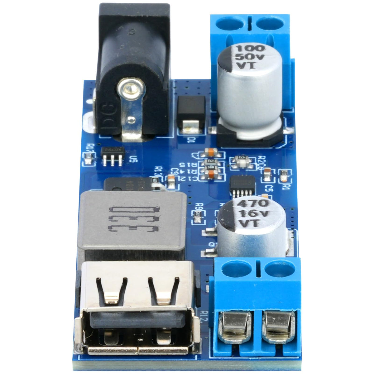 MTDELE 2Pcs 5V Buck Converter 5A DC 9V 12V 24V to DC 5V 9-36V to USB 5V Transformer Dual Output Voltage Regulator Board Module