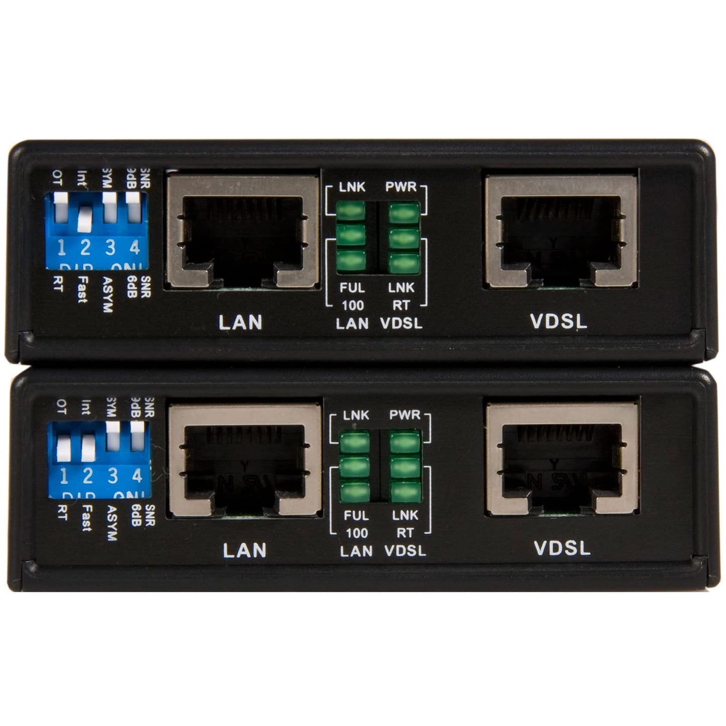 StarTech.com 10/100 VDSL2 Ethernet Extender Kit Over Single Pair Wire, Long Range Repeater, Replaced by VDSL-LAN-EXTENDER-1G