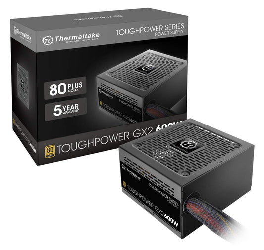 Thermaltake Toughpower GX2 80+ Gold 600W SLI/Crossfire Ready Continuous Power ATX 12V V2.4/EPS V2.92 Non Modular Power Supply 5 Year Warranty