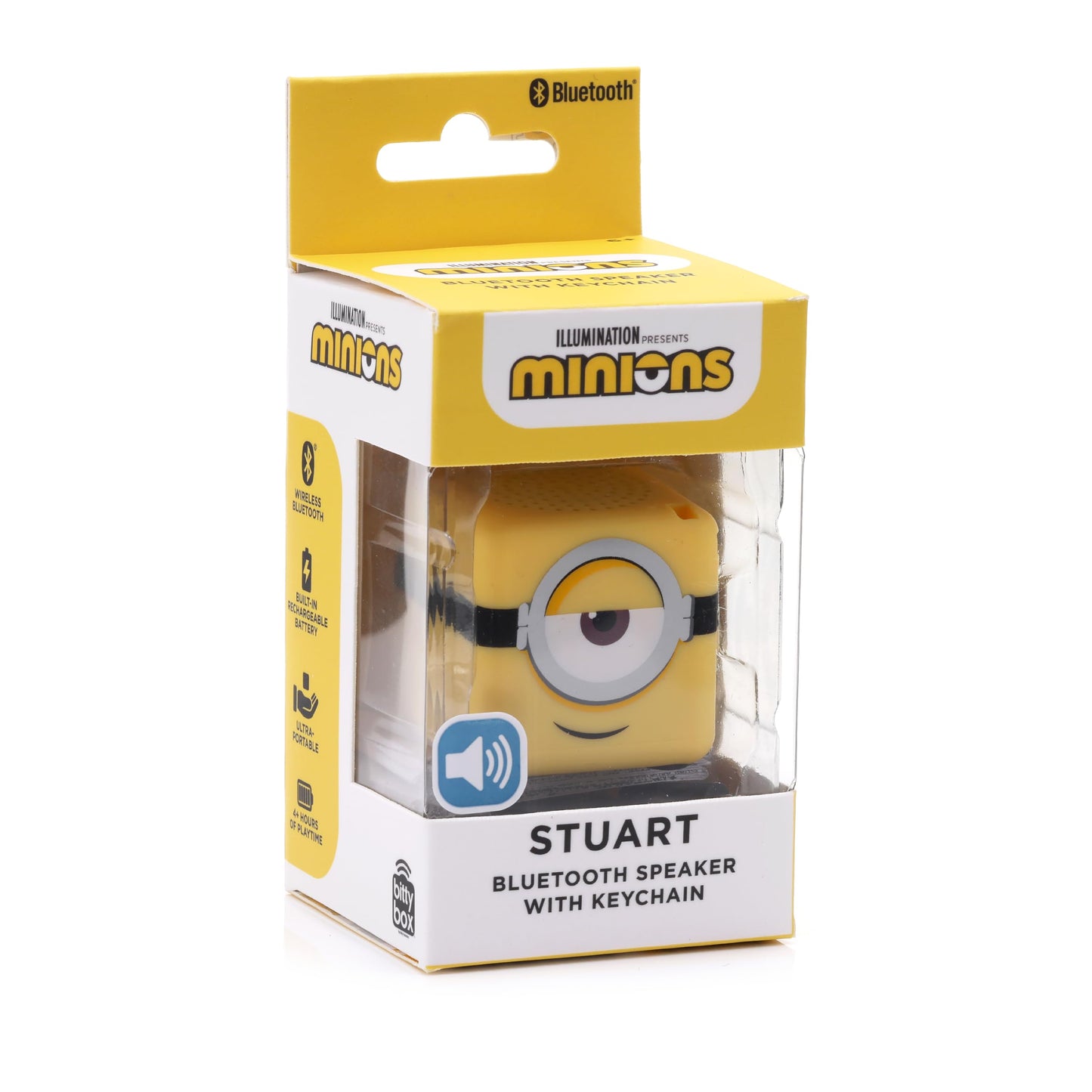 Bitty Boomers Universal: Minions - Bitty Box 1.3 Inch Keychain Bluetooth Speaker