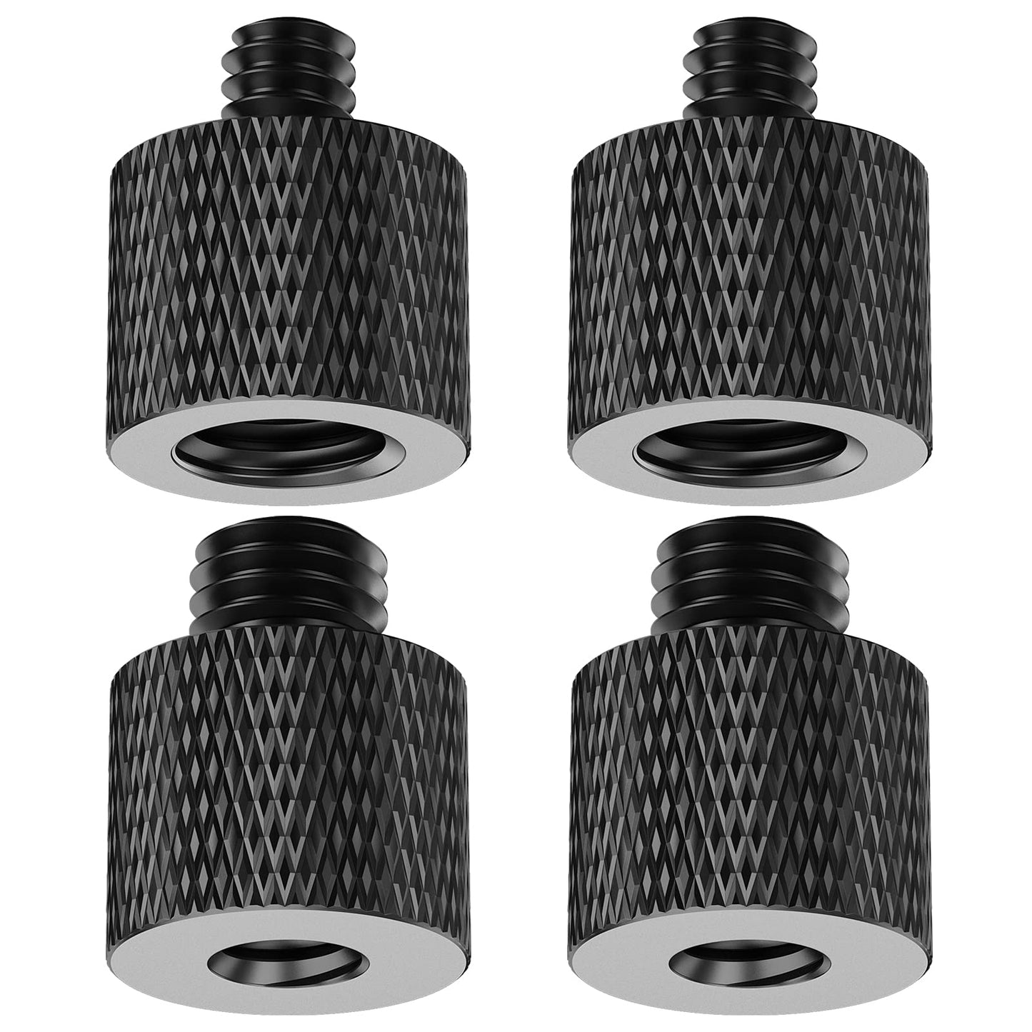 Rigych 3/8 to 1/4 Camera Screw Adapter Thread 4 Pcs 1/4 Female to 3/8 Male and 3/8 Female to 1/4 Male Camera Tripod Adapter for Camera Monitor Tripod