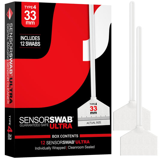 Photographic Solutions Sensor Swab Ultra 33mm Type-4 Digital Imaging Sensor Cleaner Swabs for Cleaning Medium Format Mirrored or Mirrorless Cameras.