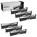 LD Products Compatible Ribbon Cartridge Replacement for Epson S015337 (Black, 6-Multipack) Compatible with the Following Epson Printer Model LQ-590