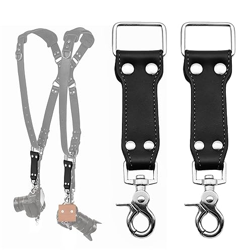 C Coiro Extra Attachments Single and Dual Camera Harness for Camera Bag, Sling Bag, Pouch, Lens Case Perfect Photography Accessories for Leather