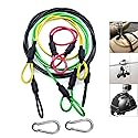 Atoptek Camera Safety Tether, Stainless Steel Cable Wire Colorful Coating Lanyard with Hook Carabiner Clip for GoPro Hero 9 8 7 6 5 4 3 Session DJI