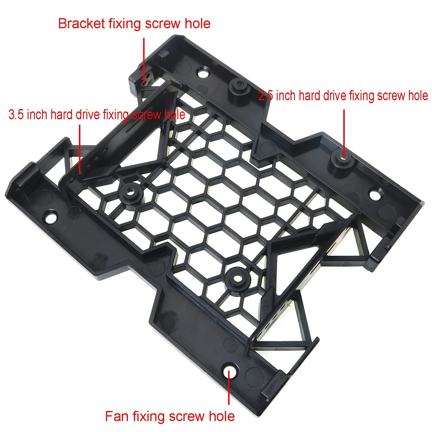 MEETOOT SSD HDD Tray Caddy Case Adapter Desktop Hard Disk Drive Computer Stand 2.5inch/3.5inch to 5.25inch SSD HDD Mounting Bracket Internal Hard Disk